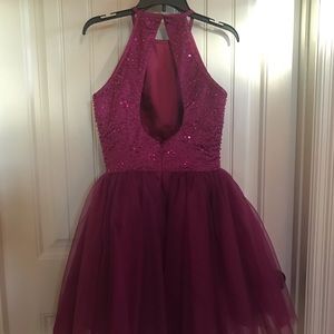 Magenta cocktail dress